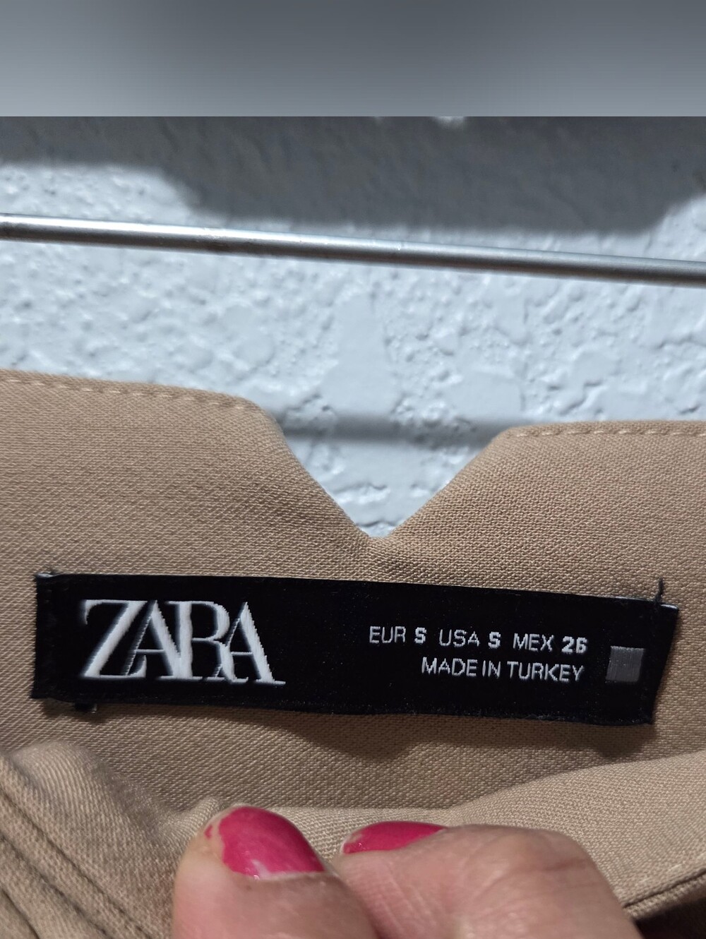 Zara High-Waist Tailored Trousers — Beige - Picture 4 of 5